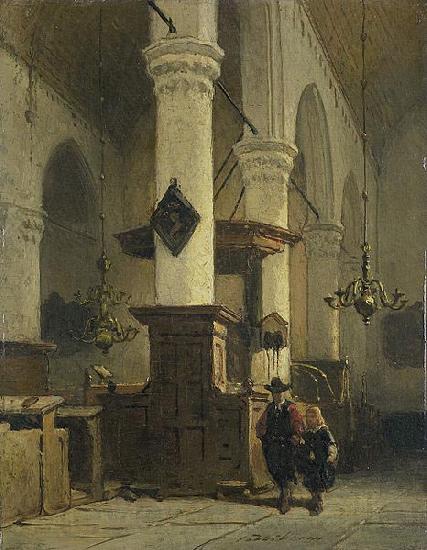 Johannes Bosboom Church Interior France oil painting art